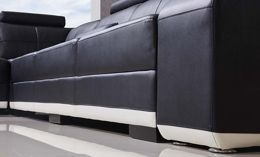 Emma - L- Leather Sofa Lounge Set